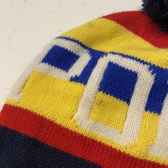 Vintage | Polo Ralph Lauren Pom Pom Hat Beanie Toque Winter Ski Colorful - Picture 3 of 4